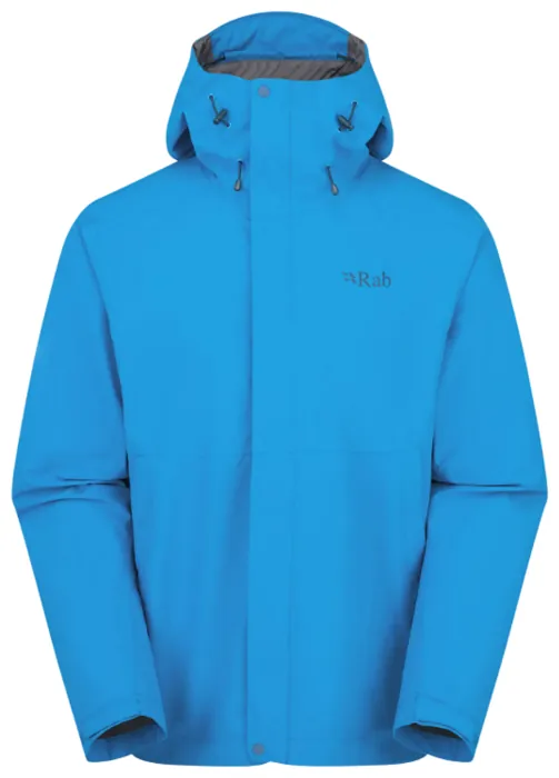 Мембранная куртка мужская Rab Downpour Jacket, Maya Blue, M