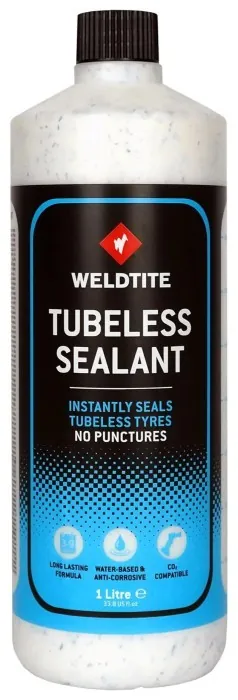 Герметик Weldtite 03093 Tubeless Sealant with Rubber Shred, для бескамерных шин, латексный, 1л