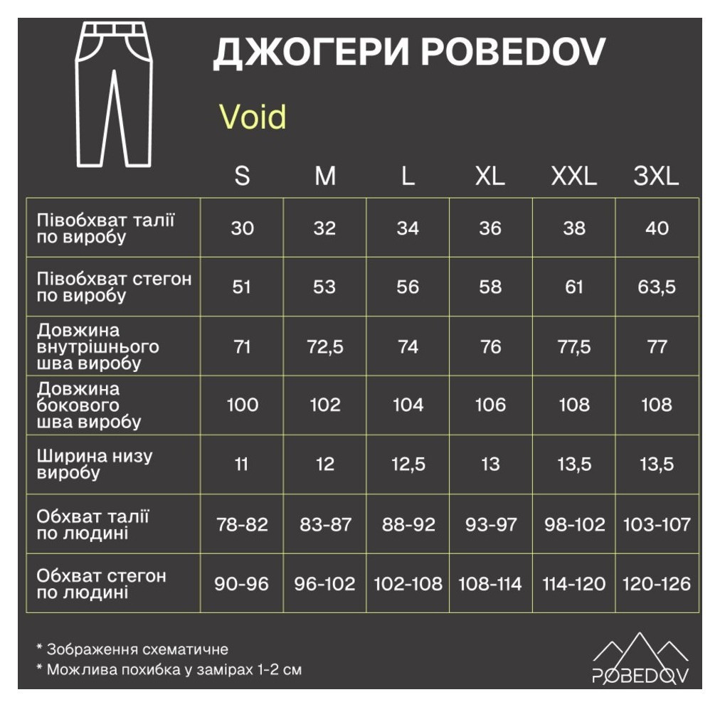 Джогеры Pobedov Void Черный L PNjo3 174Lba