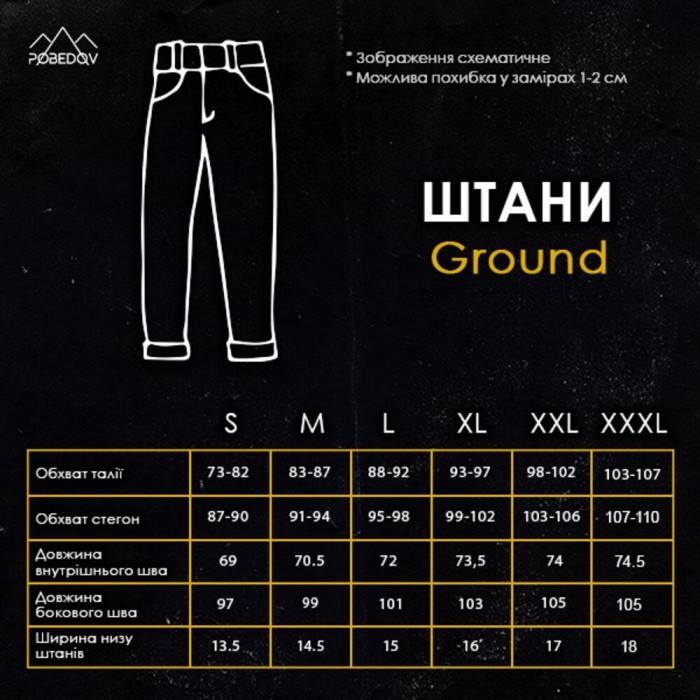 Мужские джогеры темно-серые плащевка спорт Pobedov Ground