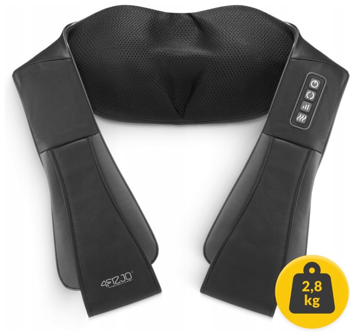 Накидка-масажер 4FIZJO Shiatsu Pro+ для шиї та спини Black/Grey (P-5907739319067)