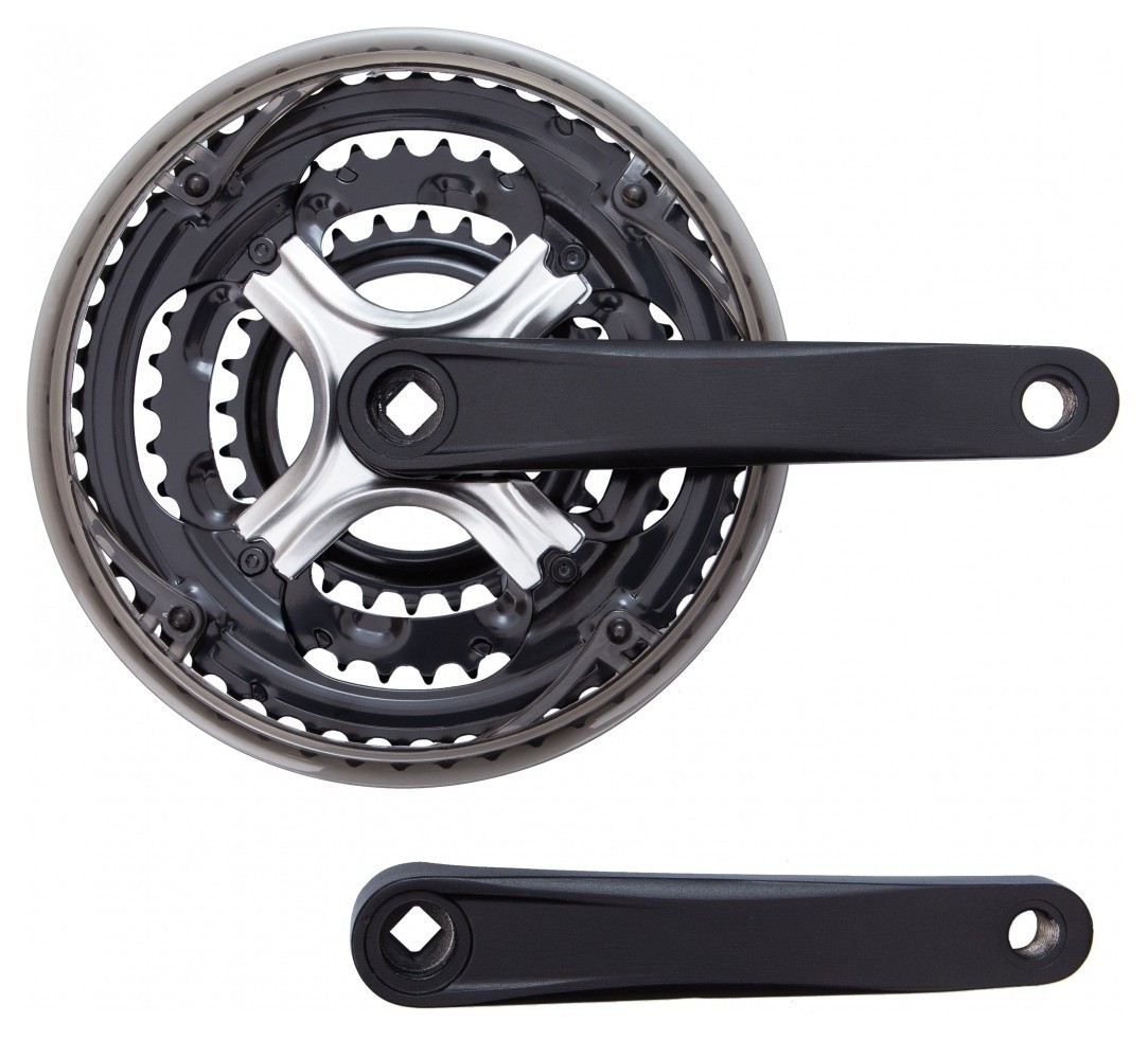 Шатун ST L170мм 28-38-48Т с Pl защитой/черн. HX-A-AM025 (черн.)