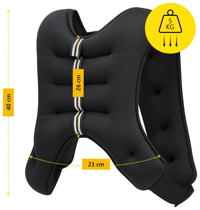 Жилет-утяжелитель для тренировок Cornix Weight Vest 5 кг XR-0343 Black