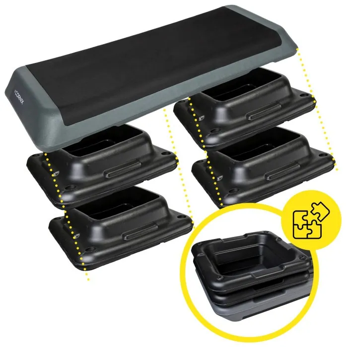 Степь-платформа 3-ступенчатая Cornix Pro 109 х 41 х 10-20 см XR-0403 Black/Grey