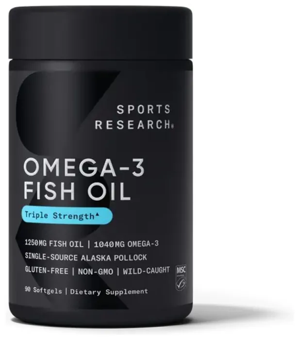 Omega-3 Fish Oil Alaska Pollock 1250mg - 90 softgels (Без етикетки)