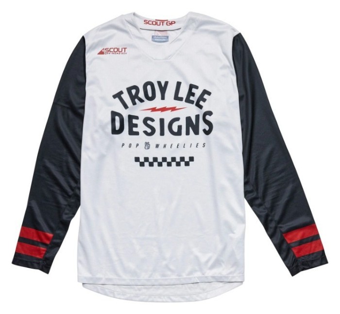 Мото джерсі TLD Scout GP Jersey RIDE ON [CHARCOAL/VINTAGE WHITE] L