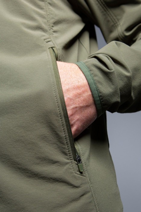 Трекінгова чоловіча куртка Soft Shell Tatonka Cesi M's Hooded Jacket, Olive, L