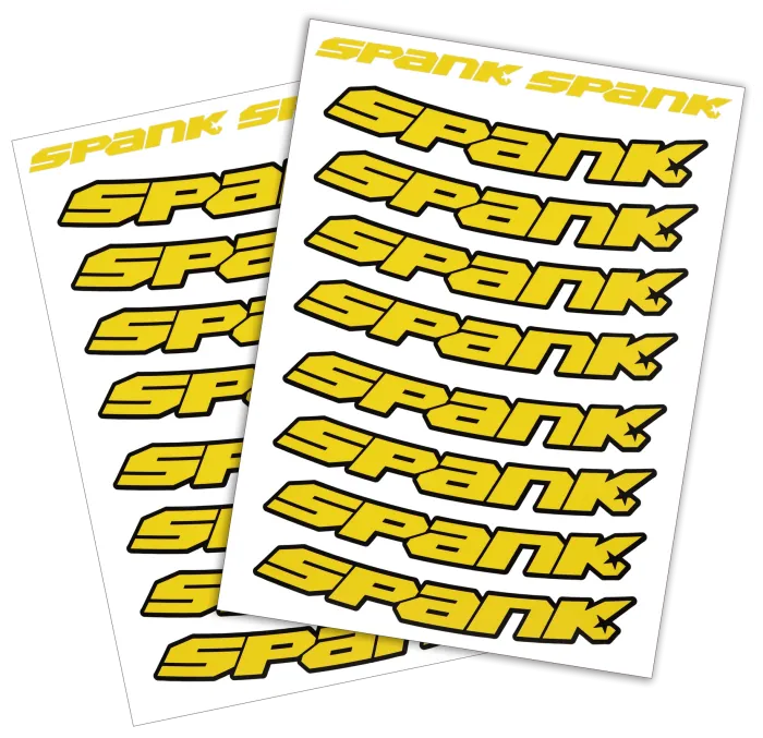 Набор наклеек на обода SPANK Decal kit, Yellow