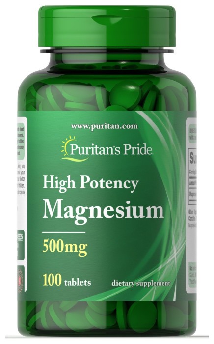 Magnesium 500 mg – 100 tablets (Поврежденная банка)