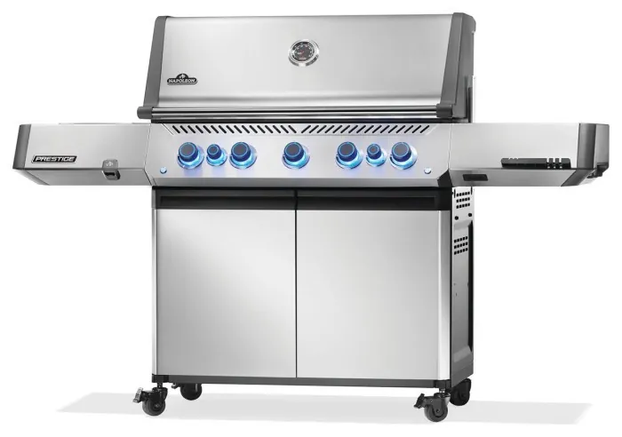 Газовый гриль Napoleon Prestige P 650 с боковой конфоркой Sizzle Zone и вертилем (69632) нерж сталь P665VRSIBPSS-RC