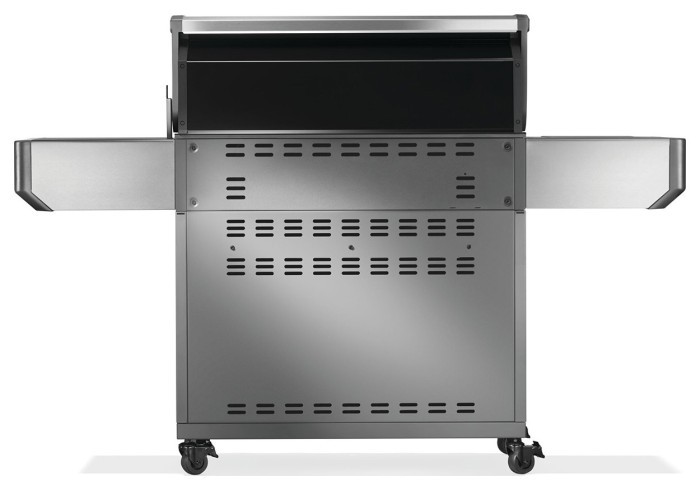 Газовый гриль Napoleon Prestige P 650 с боковой конфоркой Sizzle Zone и вертилем (69632) нерж сталь P665VRSIBPSS-RC