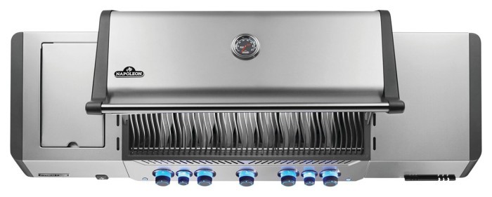 Газовый гриль Napoleon Prestige P 650 с боковой конфоркой Sizzle Zone и вертилем (69632) нерж сталь P665VRSIBPSS-RC