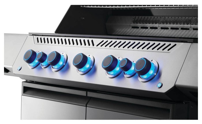 Газовый гриль Napoleon Prestige P 650 с боковой конфоркой Sizzle Zone и вертилем (69632) нерж сталь P665VRSIBPSS-RC