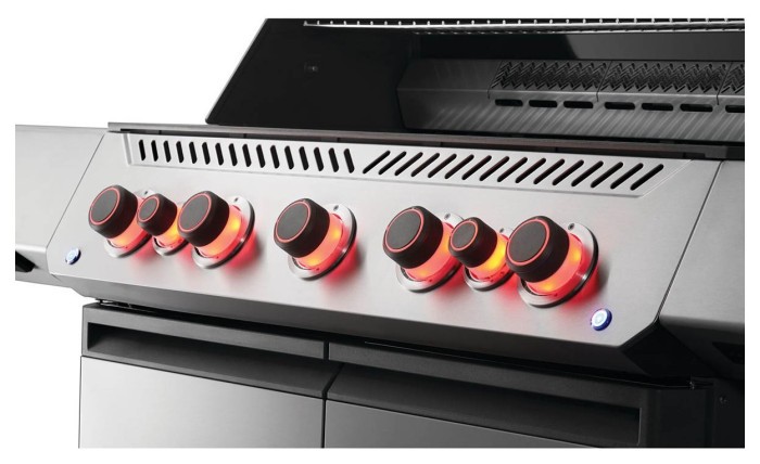 Газовый гриль Napoleon Prestige P 650 с боковой конфоркой Sizzle Zone и вертилем (69632) нерж сталь P665VRSIBPSS-RC