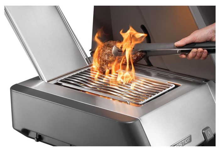 Газовый гриль Napoleon Prestige P 650 с боковой конфоркой Sizzle Zone и вертилем (69632) нерж сталь P665VRSIBPSS-RC
