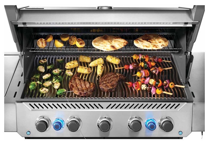 Газовый гриль Napoleon Prestige P 650 с боковой конфоркой Sizzle Zone и вертилем (69632) нерж сталь P665VRSIBPSS-RC