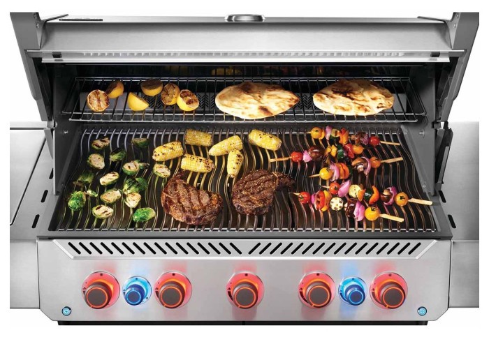 Газовый гриль Napoleon Prestige P 650 с боковой конфоркой Sizzle Zone и вертилем (69632) нерж сталь P665VRSIBPSS-RC