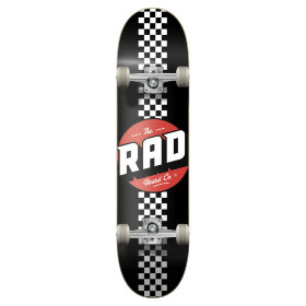 RAD скейтборд Checker Stripe Complete Skateboard 8&quot; - Black