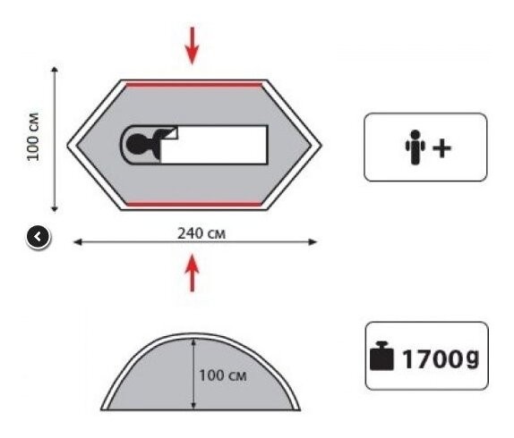 Намет Tramp Lite Hurricane, укр, укр