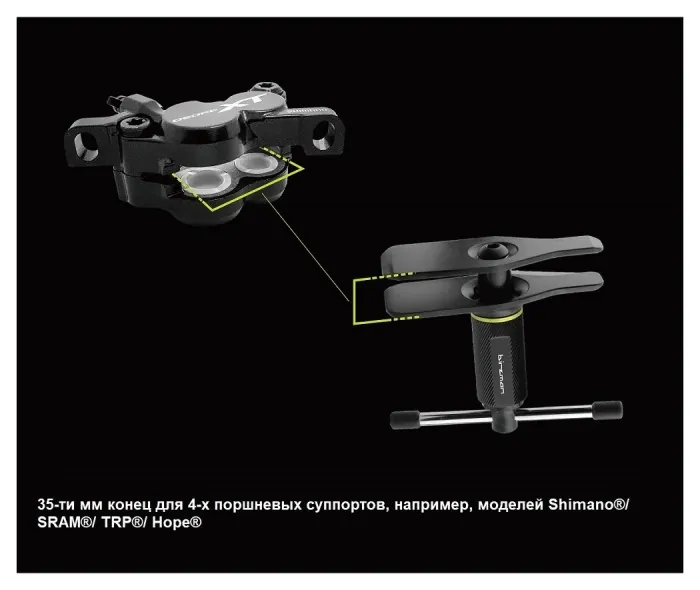 Інструмент для розведення каліперів дискового тормаза Birzman Double-ended Piston Pusher II