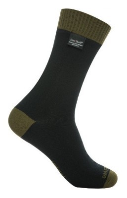 Шкарпетки водонепроникні Dexshell Thermlite, p-p XL, з зеленою смужкою