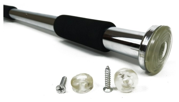 Раздвижной распорный турник EasyFit 63-100 см Хром