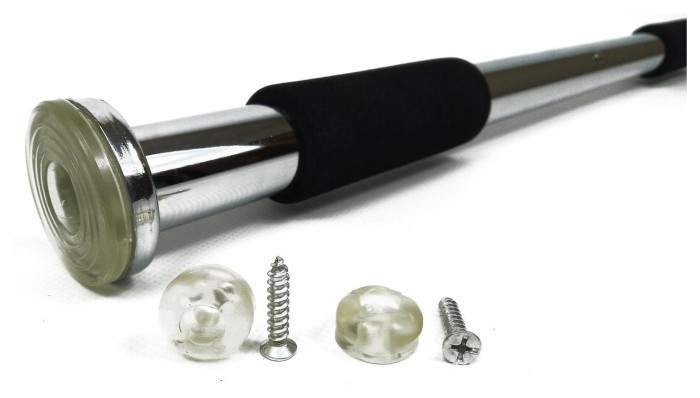 Раздвижной распорный турник EasyFit 63-100 см Хром