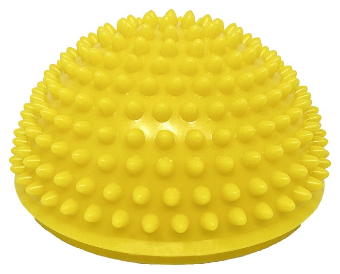Півсфера масажна кіндербол EasyFit 16 см м'яка жовта, укр, укр