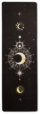 Коврик для йоги EasyFit BlackMoon (замша-каучук) черный