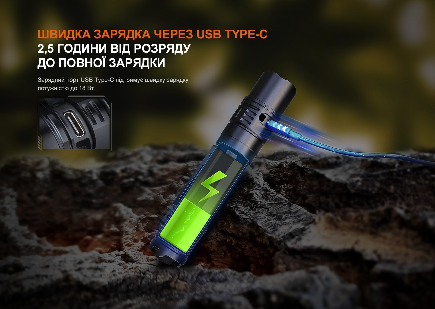 Ліхтар ручний Fenix PD36R V2.0, укр, укр