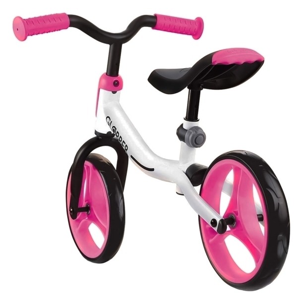 Біговел GLOBBER GO BIKE, білий-рожевий