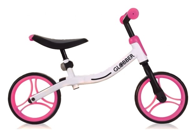 Біговел GLOBBER GO BIKE, білий-рожевий