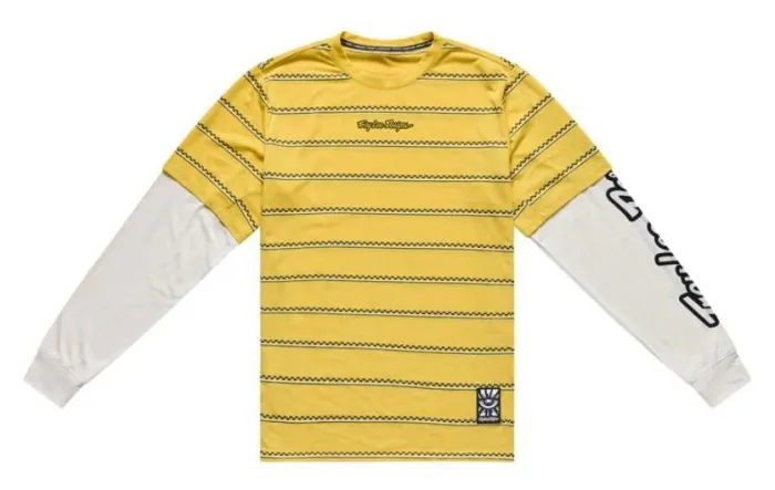 Джерси TLD SKYLINE FAKIE RIDE LS TEE; STRIPE [BUTTER] XL
