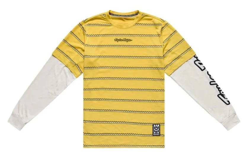 Джерсі TLD SKYLINE FAKIE RIDE LS TEE; STRIPE [BUTTER] L (OBOD_332260004)