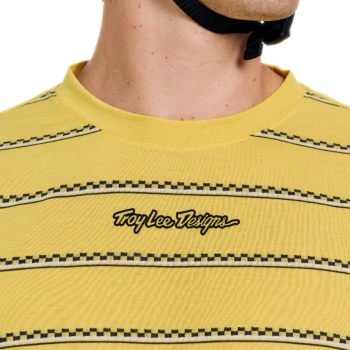 Джерси TLD SKYLINE FAKIE RIDE LS TEE; STRIPE [BUTTER] XL