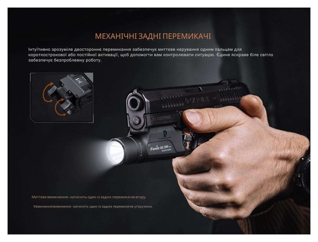 Фонарь для пистолета Fenix GL19R V2.0