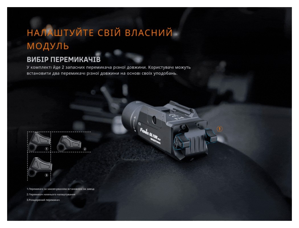 Фонарь для пистолета Fenix GL19R V2.0