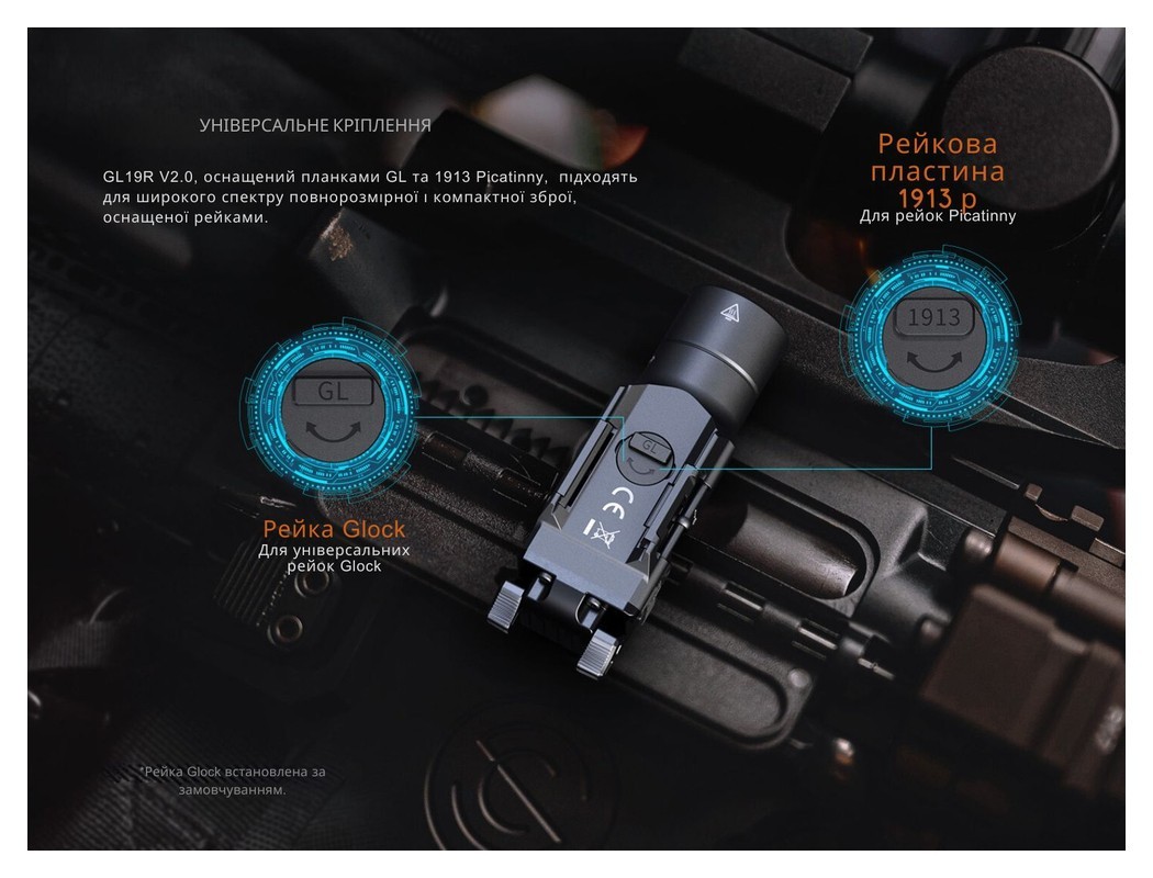Фонарь для пистолета Fenix GL19R V2.0