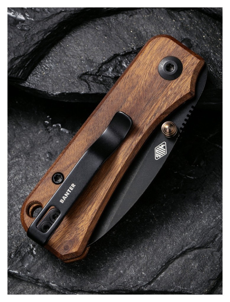 Ніж складаний Civivi Baby Banter Cuibourtia Wood C19068SB-2, укр, укр