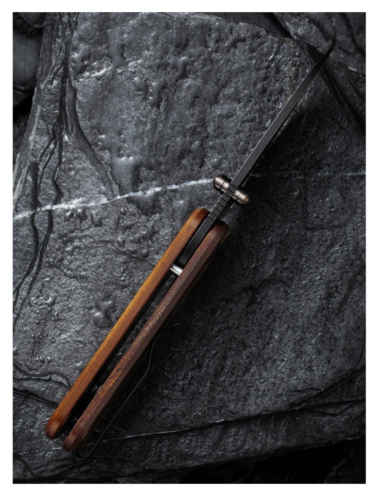 Ніж складаний Civivi Baby Banter Cuibourtia Wood C19068SB-2, укр, укр