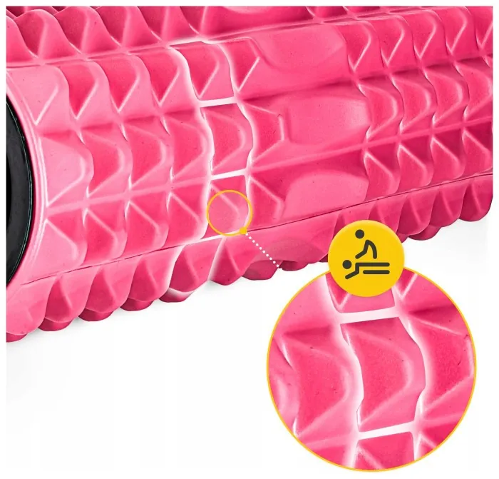 Массажный ролик 4FIZJO EVA 33 x 14 см (валик, роллер) Pink (P-5907739314352)