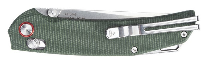 Ніж складаний SRM Asika 411L-MG, зелений