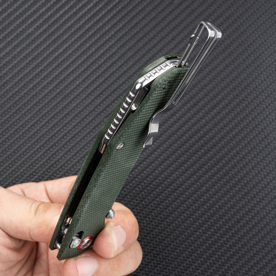 Ніж складаний SRM Asika 411L-MG, зелений, укр, укр