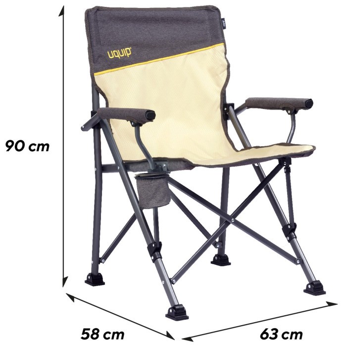 Крісло розкладне Uquip Roxy Sand/Grey (244038)