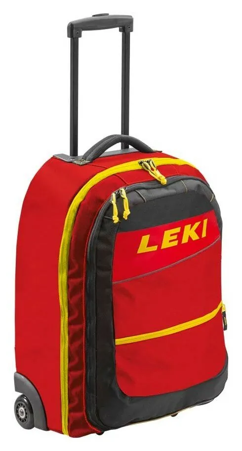 Сумка дорожня на колесиках Leki BUSINESS TROLLEY 50 L Red/black/yellow (363520006) (50 L)
