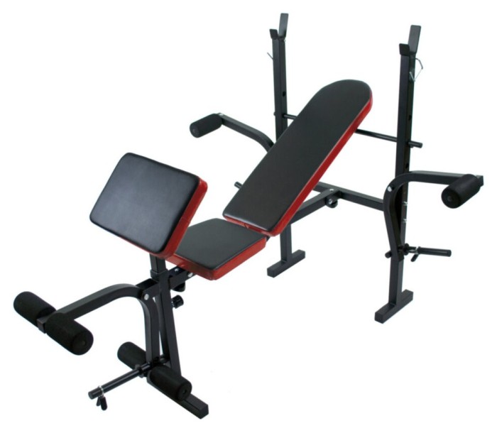 100 кг блинов + 4 грифа + скамья для жима складная RN-Sport