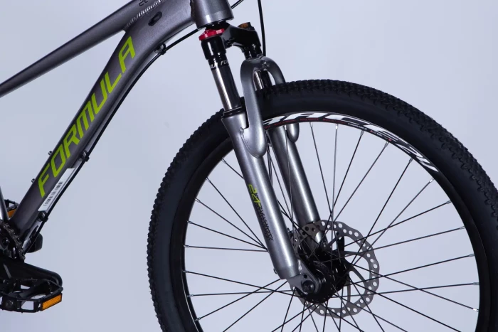 Велосипед AL 24" Formula ZEPHYR 3.0 DD CS рама-12" серый с зеленым 2026