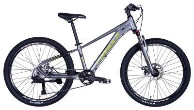 Велосипед AL 24" Formula ZEPHYR 3.0 DD CS рама-12" серый с зеленым 2026