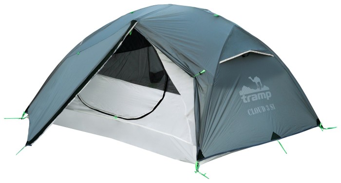 Намет Tramp Cloud 3 Si світло-сірий, укр, укр