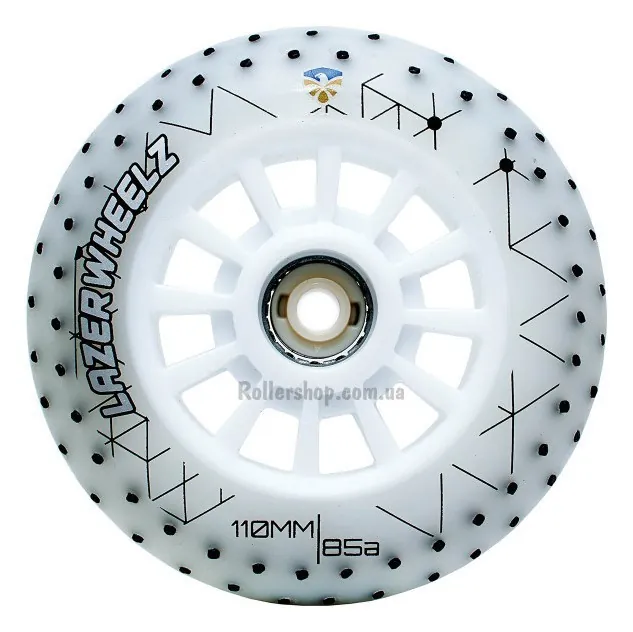 Сяючі колеса FE Lazerwheelz Sparkle 110 мм білі (ROL_4211)